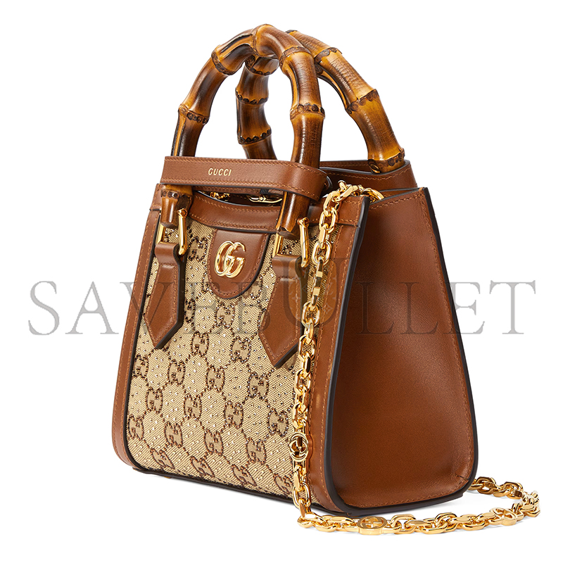 GUCCI DIANA CRYSTALS SMALL TOTE BAG 707449 21HRG 2687 (20*16*10cm) GUCCI DIANA CRYSTALS SMALL TOTE BAG 707449 21HRG 2687 (20*16*10cm)
